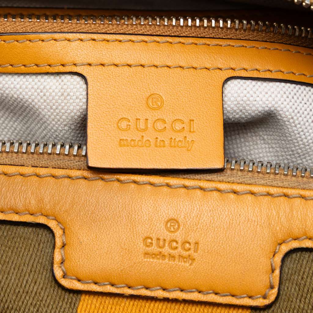 Gucci Small GG Canvas Web Joy Boston Bag Beige Good condition - Box View