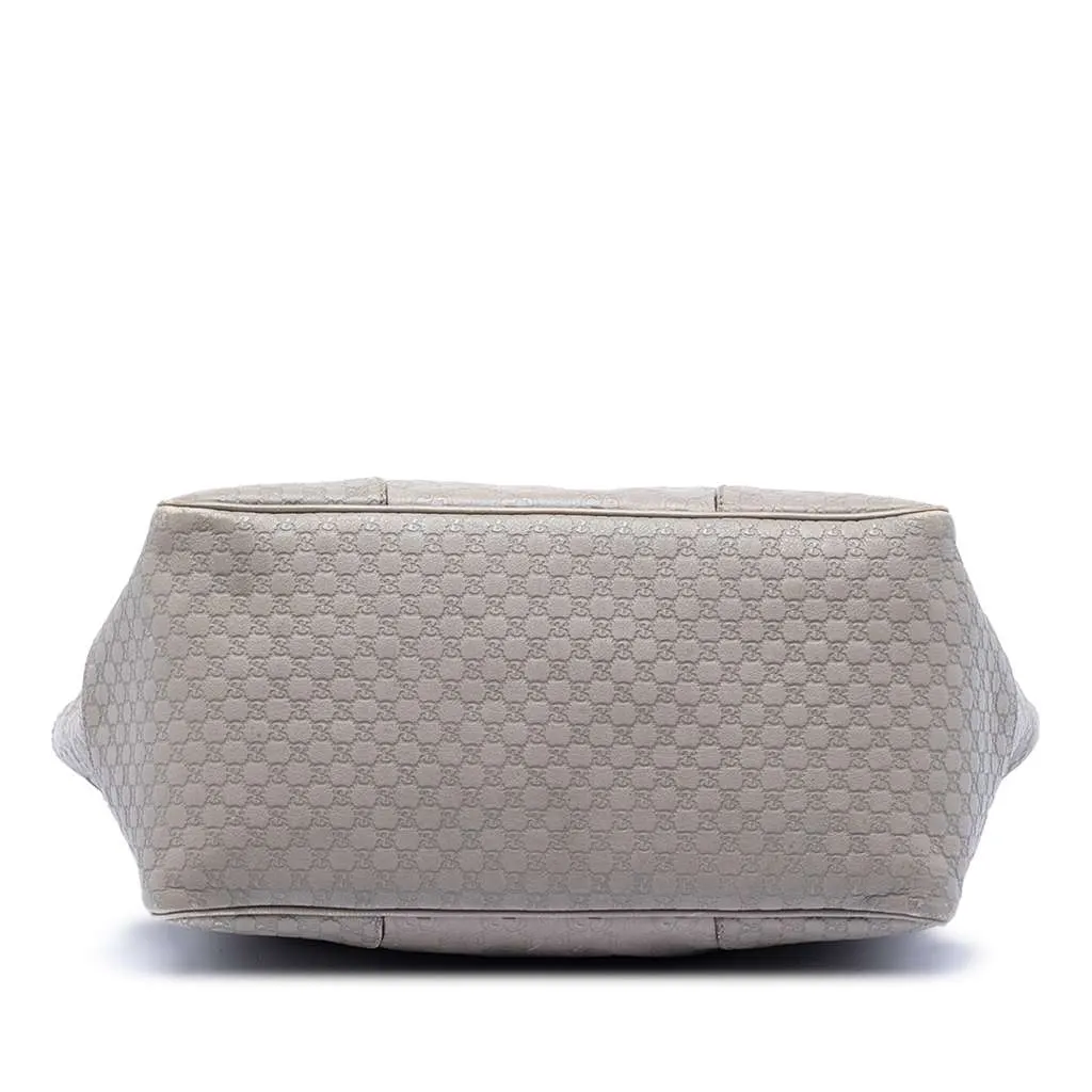 Gucci Guccissima Bree Tote Grey Leather Very good - Inside View