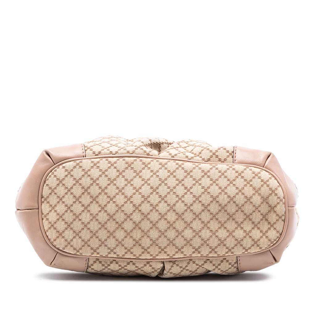 Gucci Diamante Canvas Sukey Satchel Beige Canvas Good condition - Inside View