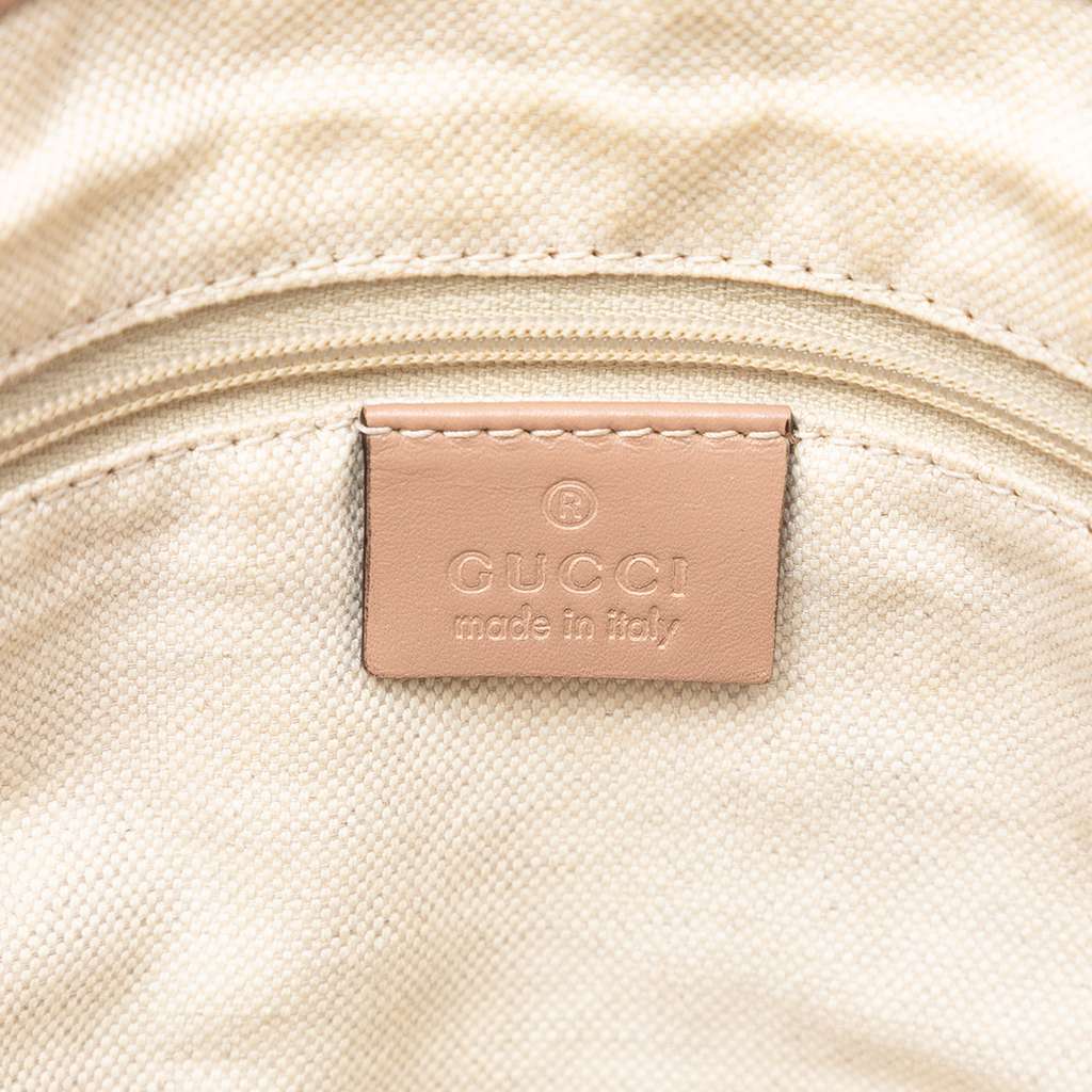 Gucci Diamante Canvas Sukey Satchel Beige Canvas Good condition - Box View