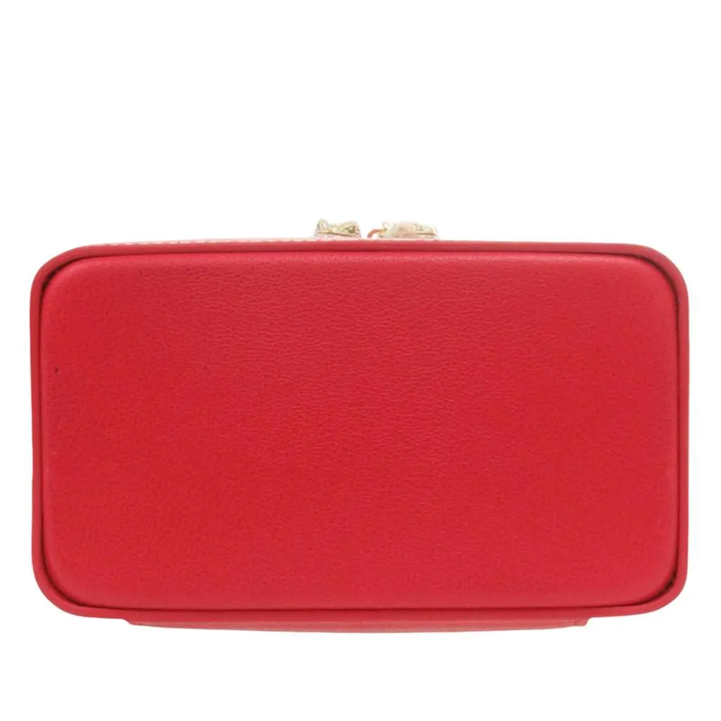 Bvlgari Leather Serpenti Forever Vanity Bag Red Leather Very good - Inside View