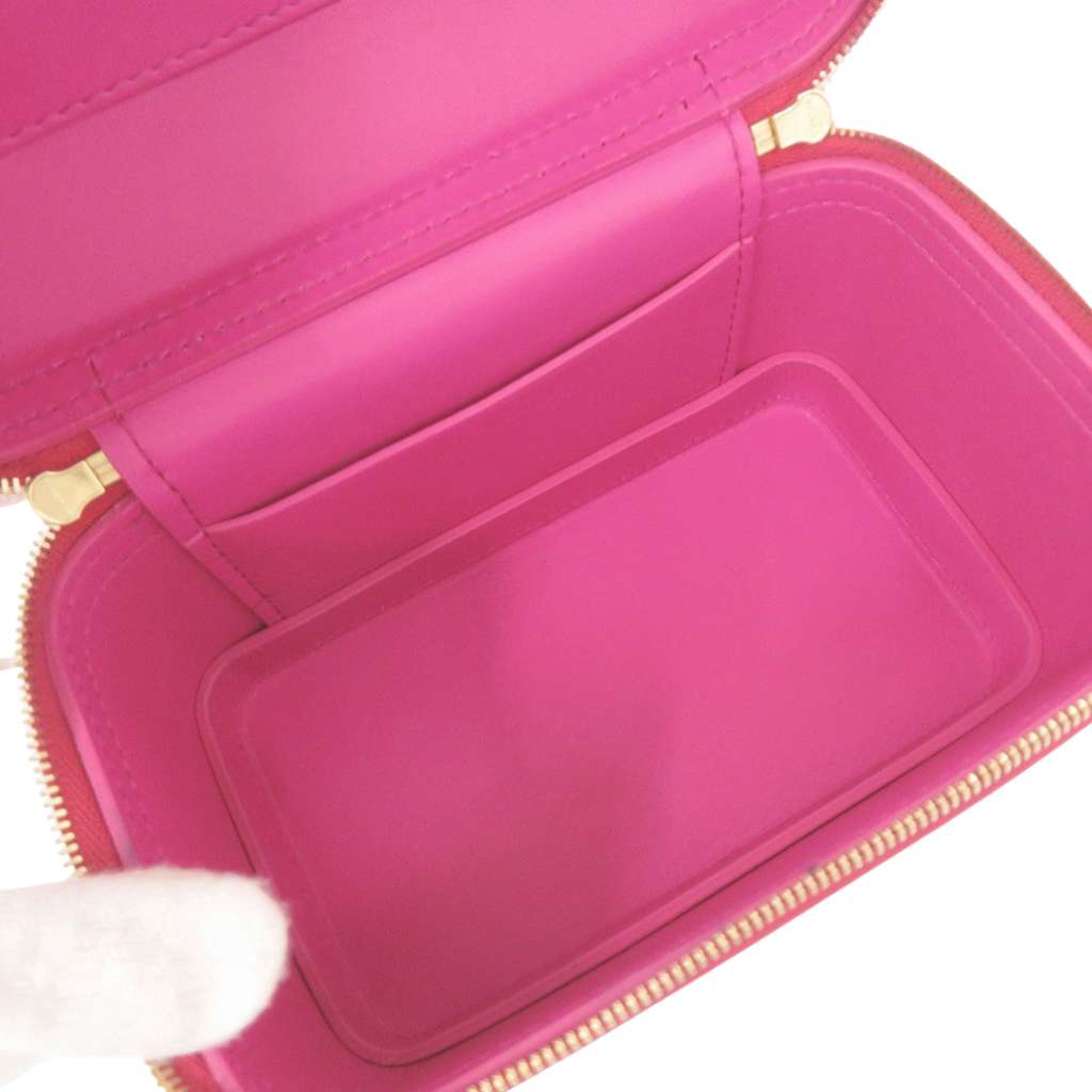 Bvlgari Leather Serpenti Forever Vanity Bag Red Leather Good condition - Model View