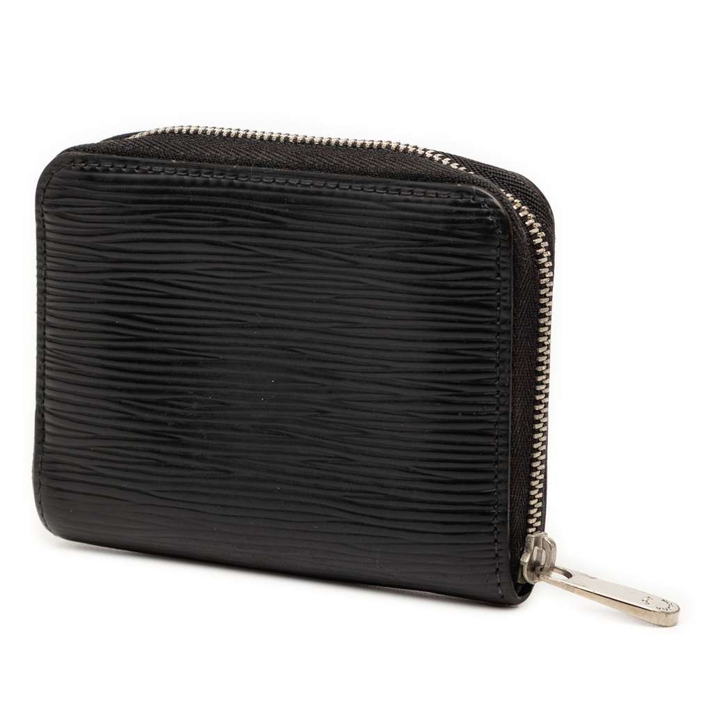 Louis Vuitton Epi Zippy Coin Purse Black Leather Good condition - Back View