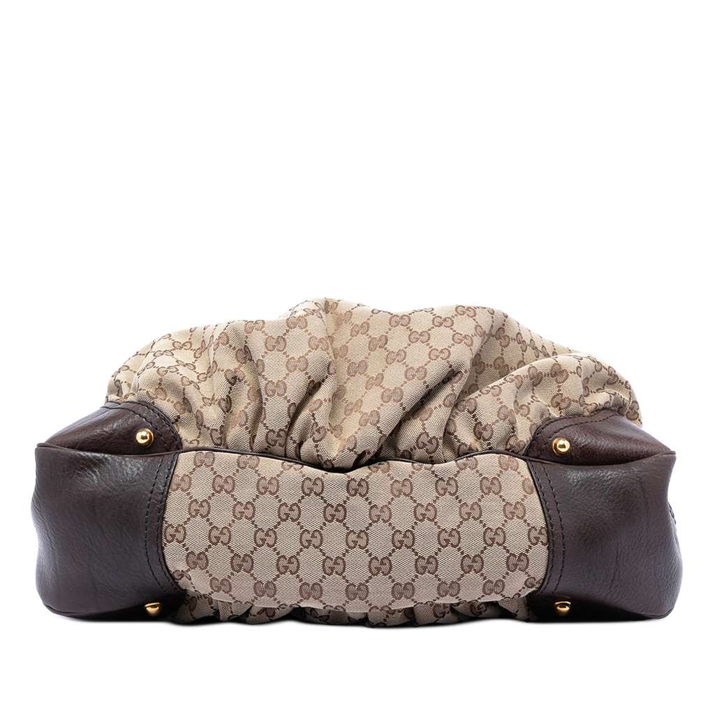 Gucci Large GG Canvas Jockey Hobo Beige Good condition - Inside View