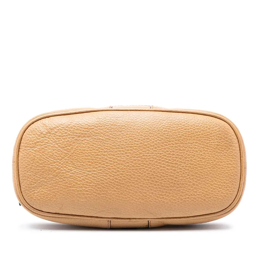 Gucci Mini Leather Web Dome Satchel Brown Leather Very good - Inside View