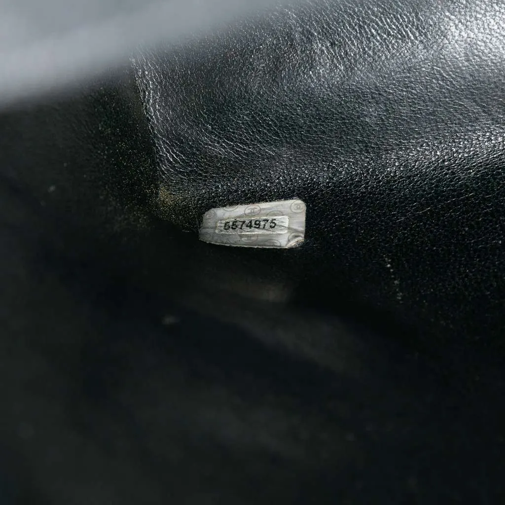 Chanel CC Denim Kelly Top Handle Bag Black Denim Very good - Box View
