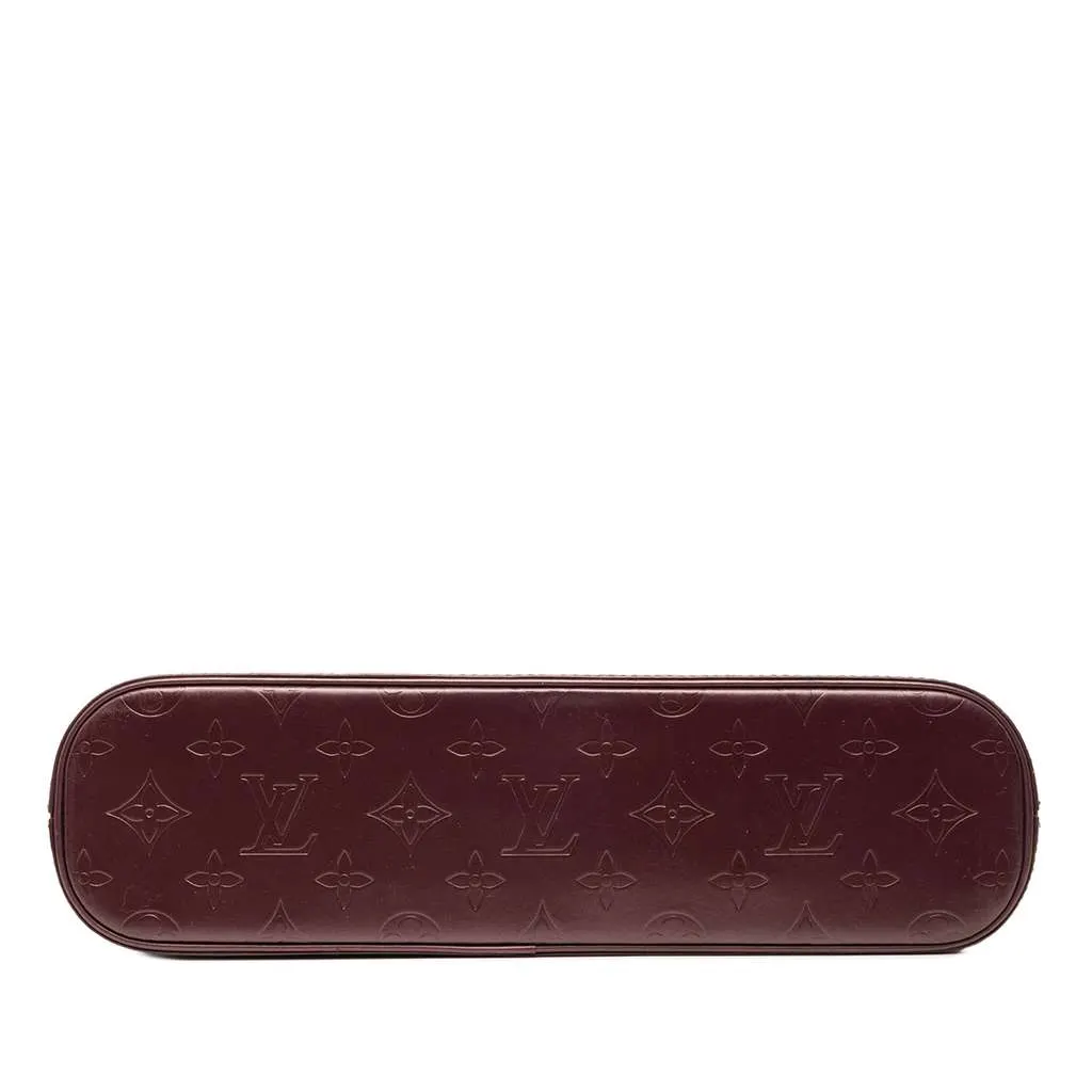Louis Vuitton Monogram Mat Alston Red Leather Very good - Inside View