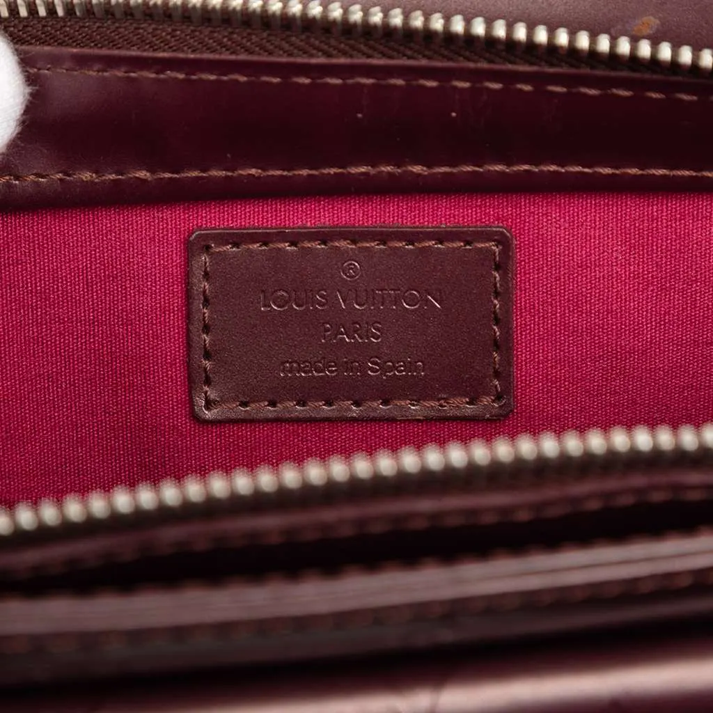 Louis Vuitton Monogram Mat Alston Red Leather Very good - Box View