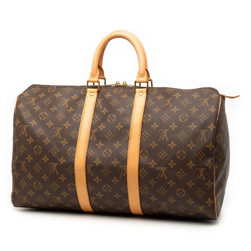 Louis Vuitton Monogram Keepall 45 Brown Very good - Back View