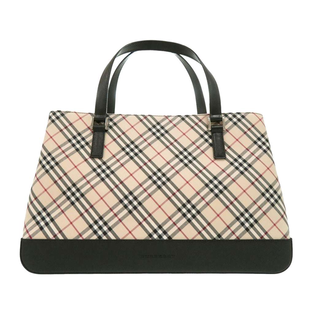 Burberry Nova Check Canvas Tote Beige Canvas Good condition - Front View