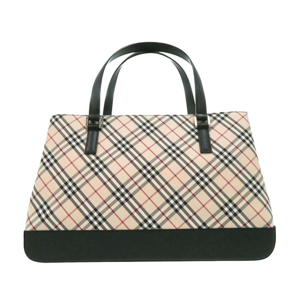 Burberry Nova Check Canvas Tote Beige Canvas Good condition - Inside View