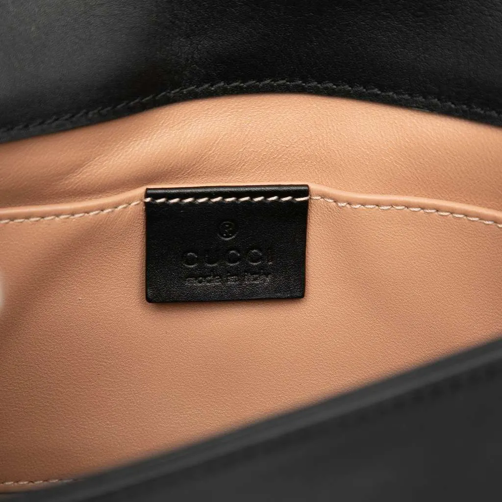 Gucci Mini Queen Margaret Broadway Leather Satchel Black Leather Very good - Box View