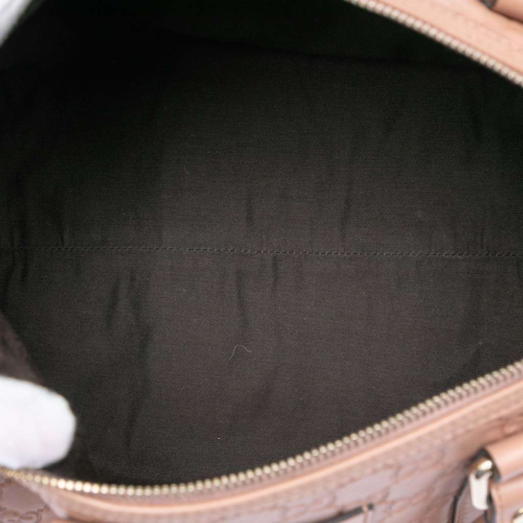 Gucci Medium Guccissima Joy Boston Bag Brown Leather Good condition - Model View