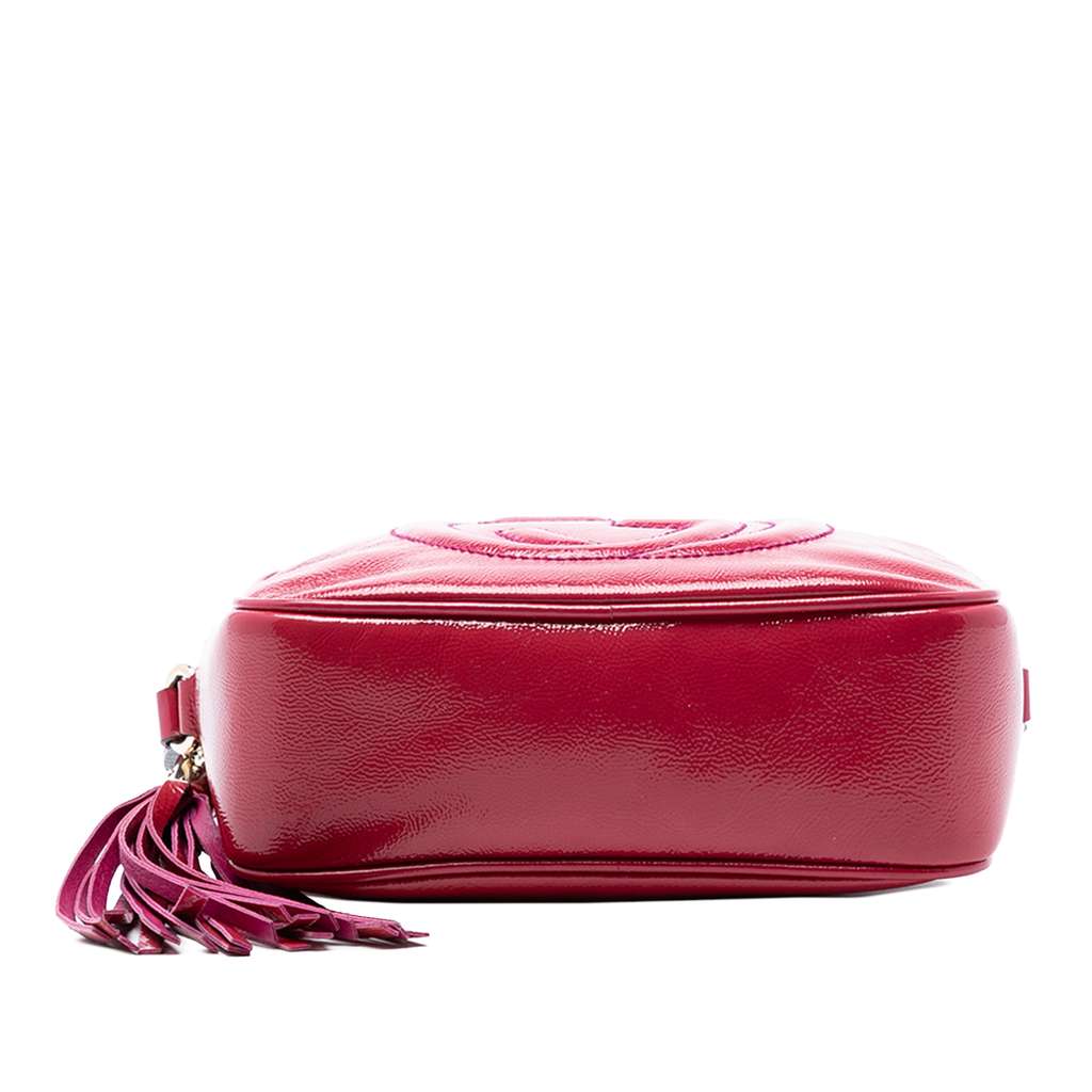 Gucci Patent Soho Disco Crossbody Pink Leather Good condition - Inside View