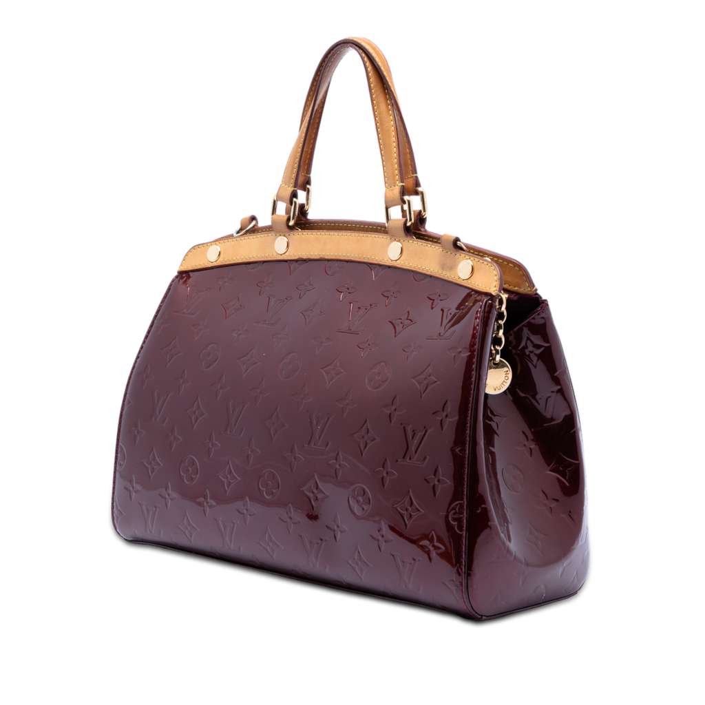 Louis Vuitton Monogram Vernis Brea MM Red Leather Good condition - Back View