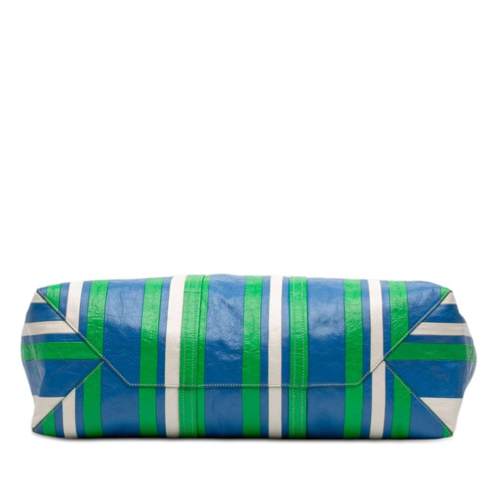 Balenciaga Lambskin Chatelet Carry All Tote XL Green Leather Good condition - Inside View