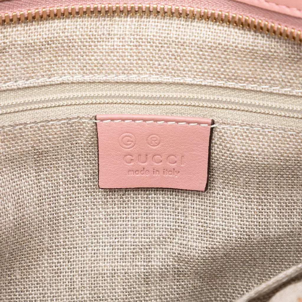 Gucci Small Microguccissima Bree Satchel Pink Leather Very good - Box View