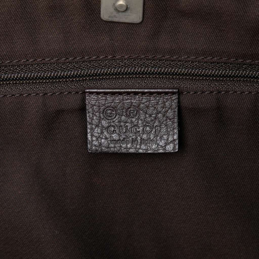 Gucci GG Nylon Abbey D Ring Pocket Tote Brown Good condition - Box View