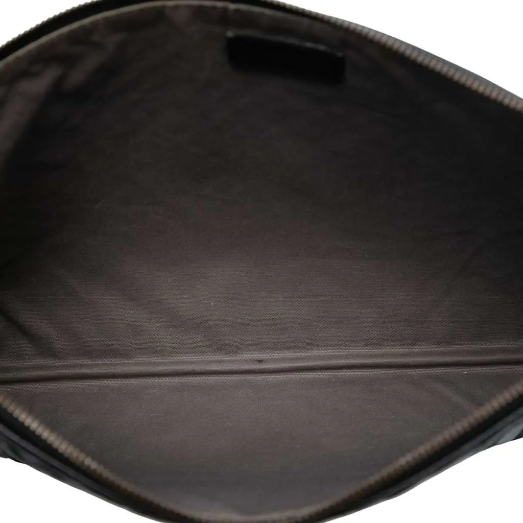 Bottega Veneta Nappa Intrecciato Clutch Black Leather Very good - Model View