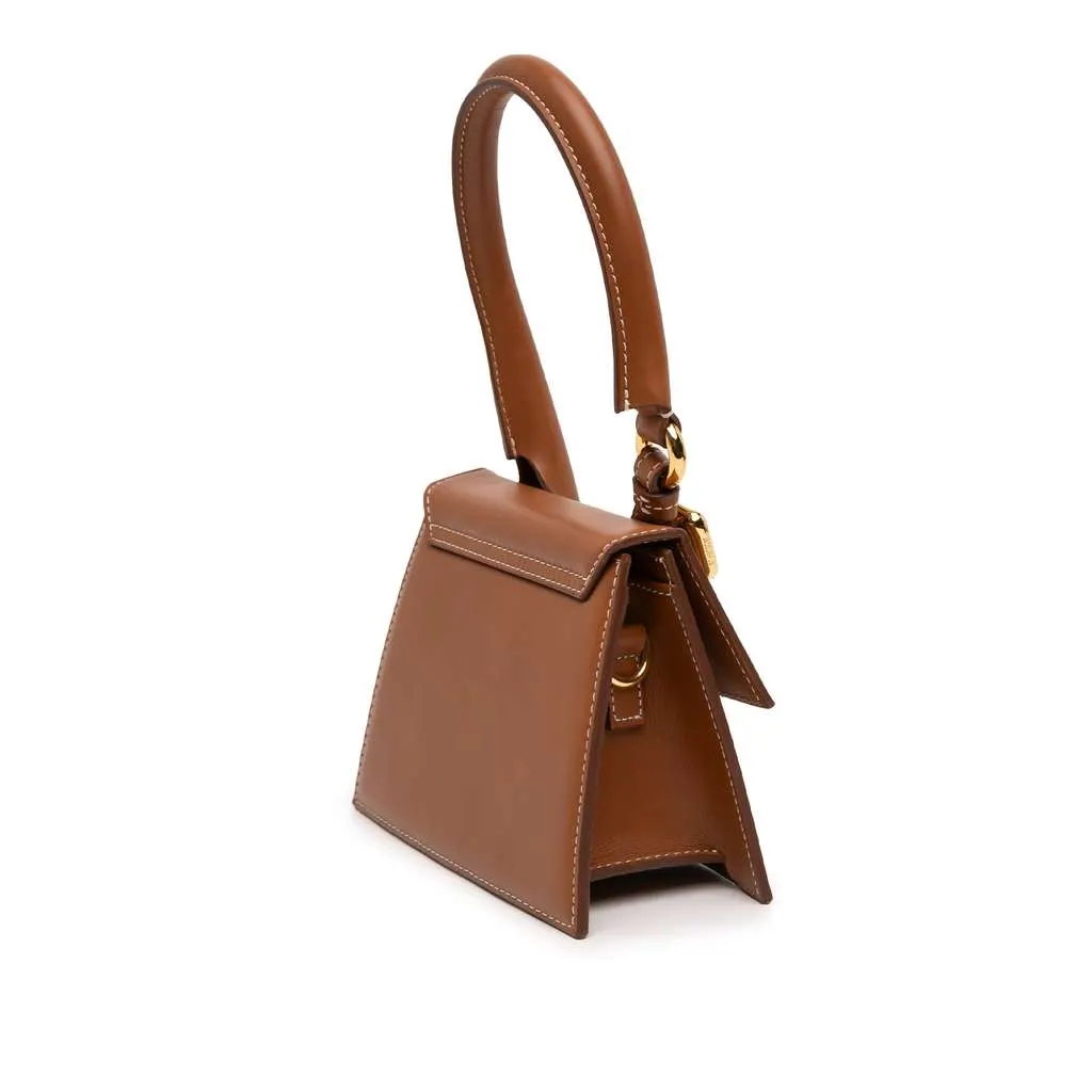 Jacquemus Leather Le Chiquito Moyen Boucle Brown Leather Very good - Back View