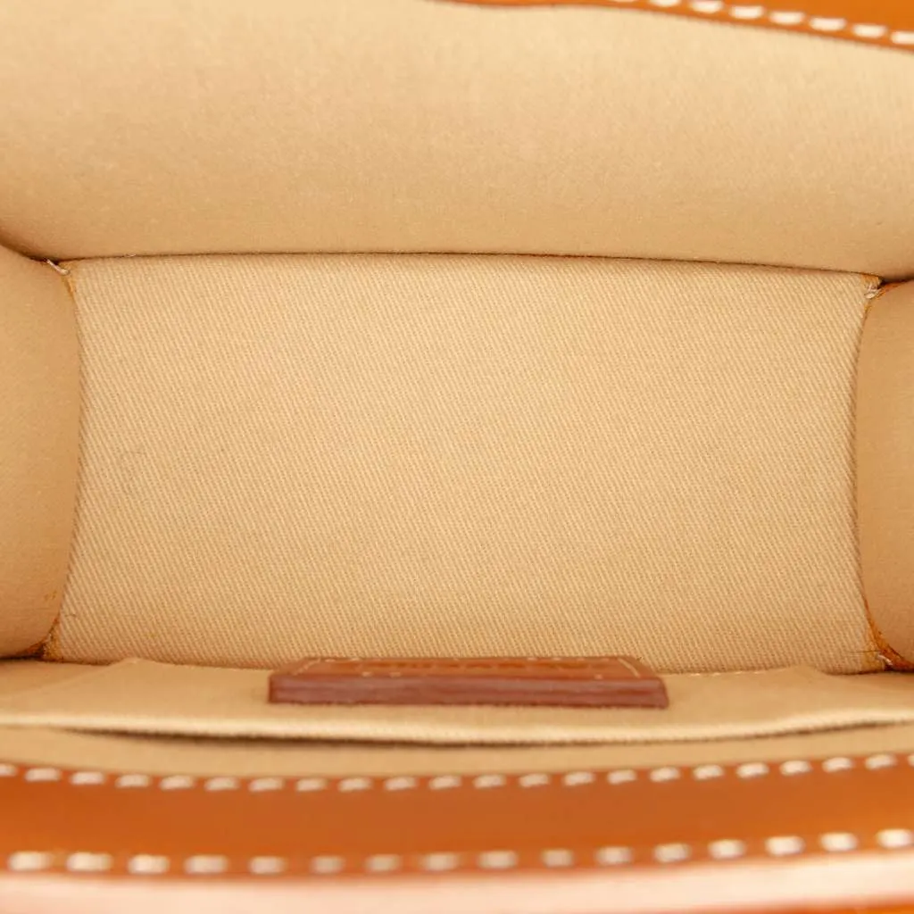 Jacquemus Leather Le Chiquito Moyen Boucle Brown Leather Very good - Model View