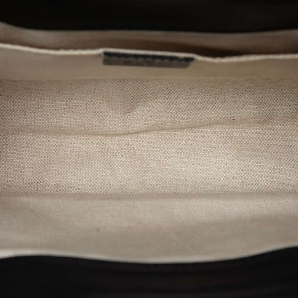 Gucci Small Guccissima Emily Shoulder Bag Black Leather Good condition - Model View