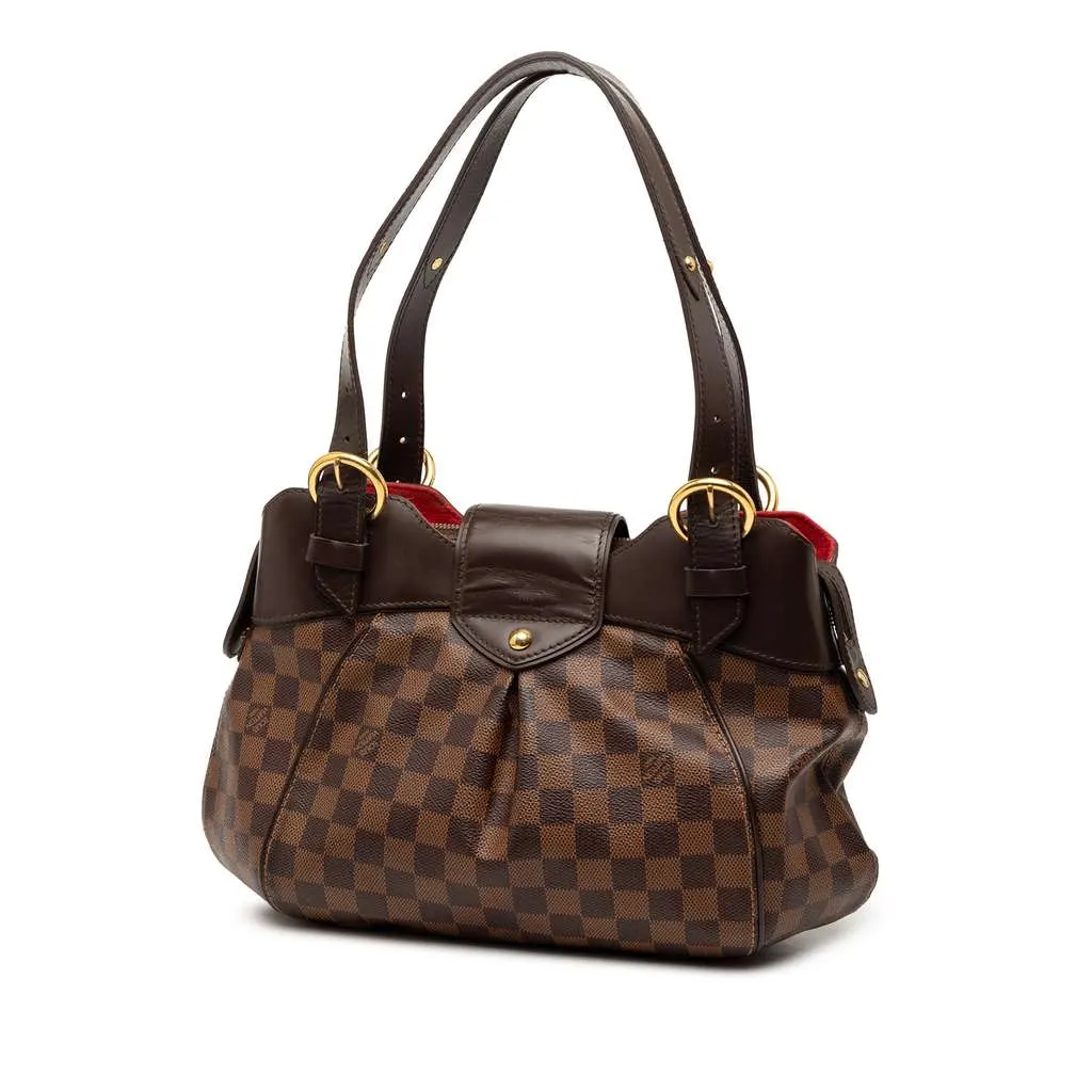 Louis Vuitton Damier Ebene Sistina PM Brown Canvas Very good - Back View