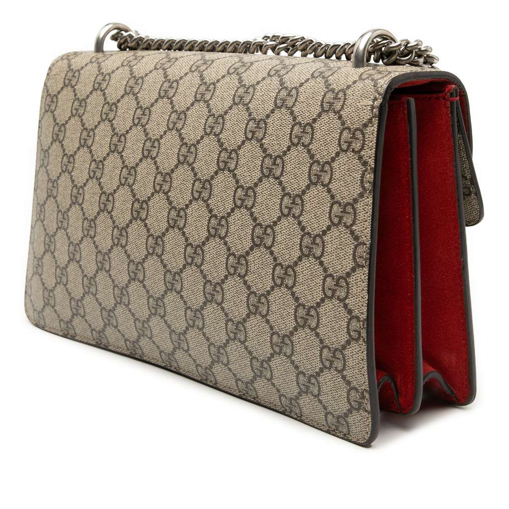 Gucci Medium GG Supreme Dionysus Crossbody Beige Canvas Very good condition - Back View