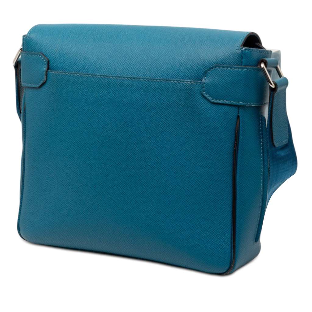 Louis Vuitton Taiga Roman PM Blue Leather Good condition - Back View