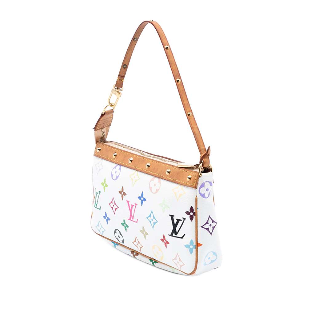 Louis Vuitton Monogram Multicolore Pochette Accessoires White Good condition - Back View