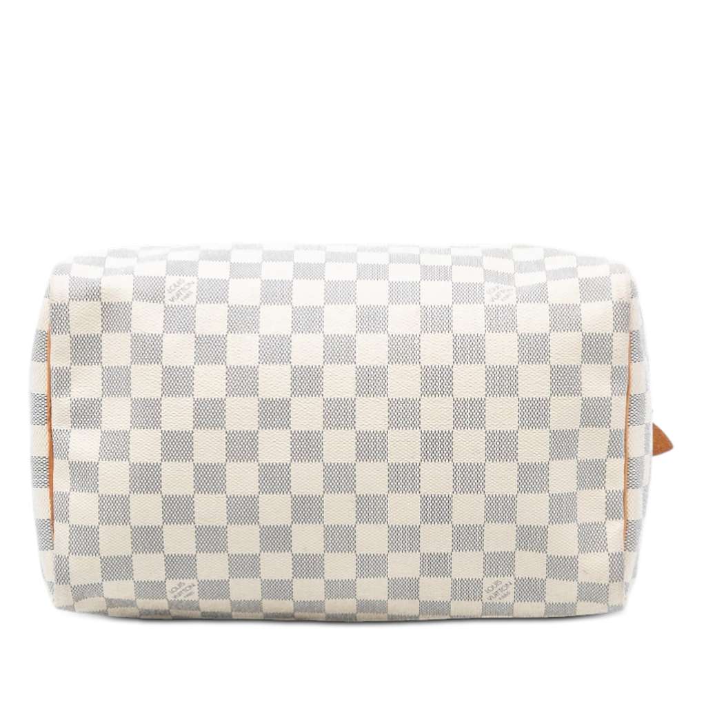 Louis Vuitton Damier Azur Speedy 30 White Good condition - Inside View
