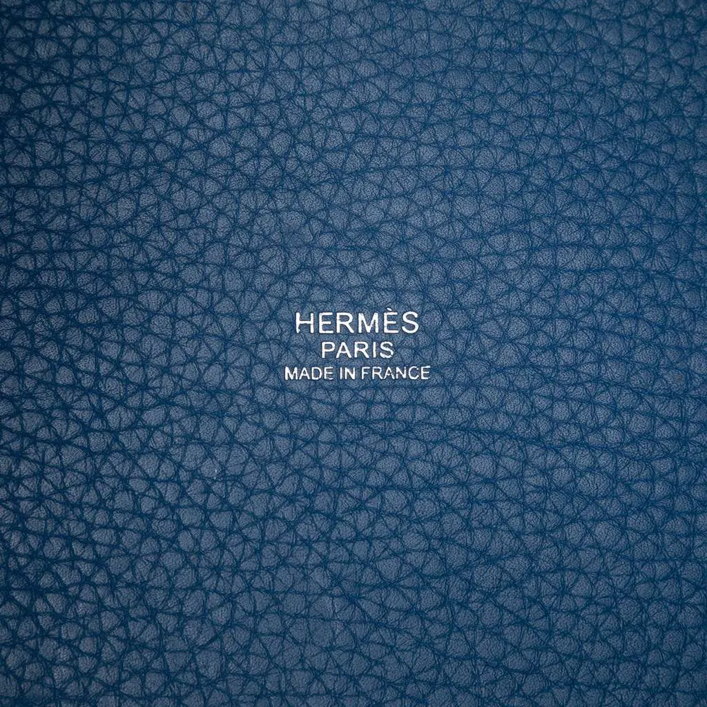 Hermès Clemence Picotin Lock 22 Blue Leather Very good - Box View