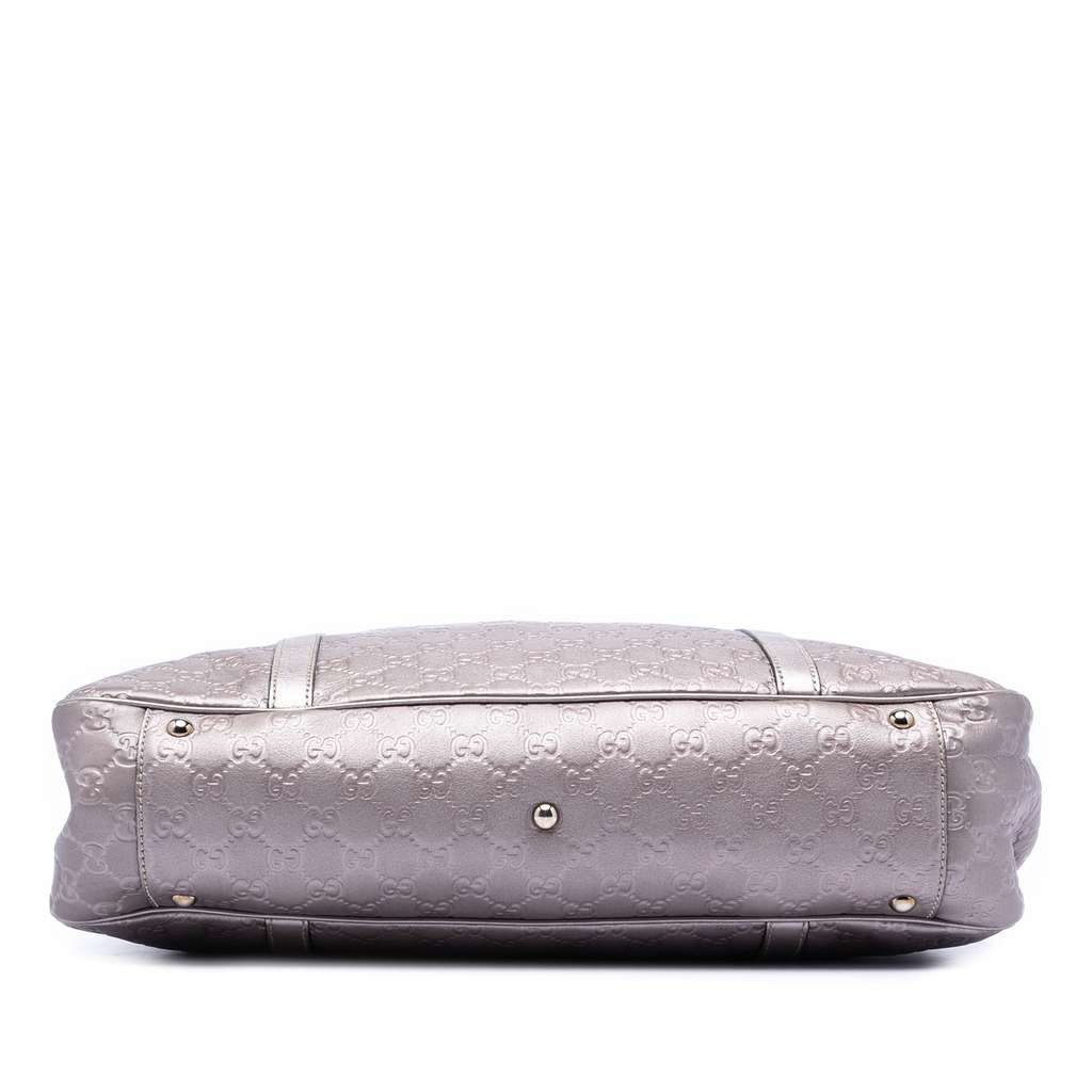 Gucci Large Metallic Guccissima Twins Tote Purple Leather Good condition - Inside View