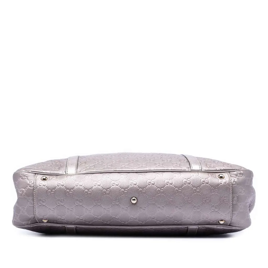 Gucci Large Metallic Guccissima Twins Tote Purple Leather Very good - Inside View