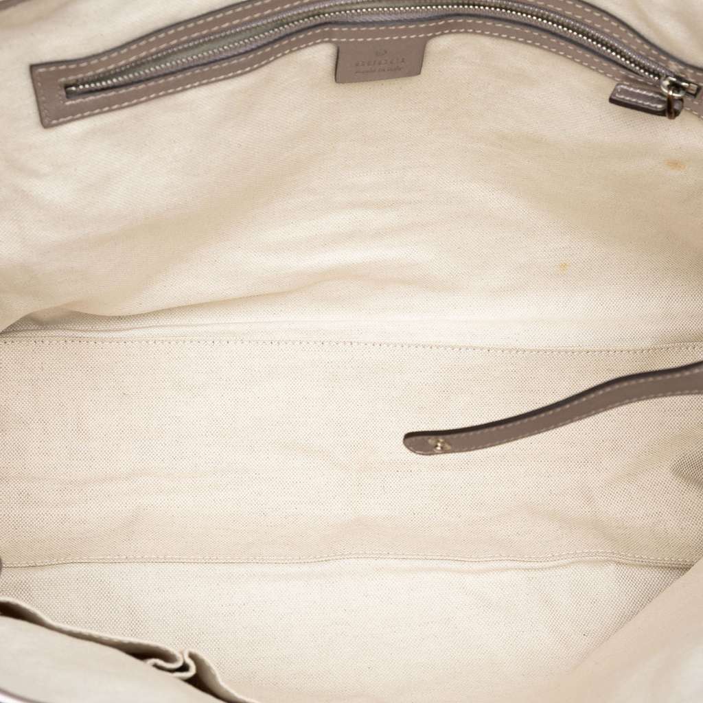 Gucci Large Metallic Guccissima Twins Tote Purple Leather Good condition - Model View