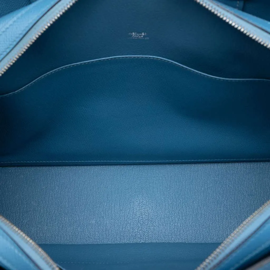 Hermès Epsom Cityhall Briefcase 38 Blue Leather Very good - Model View