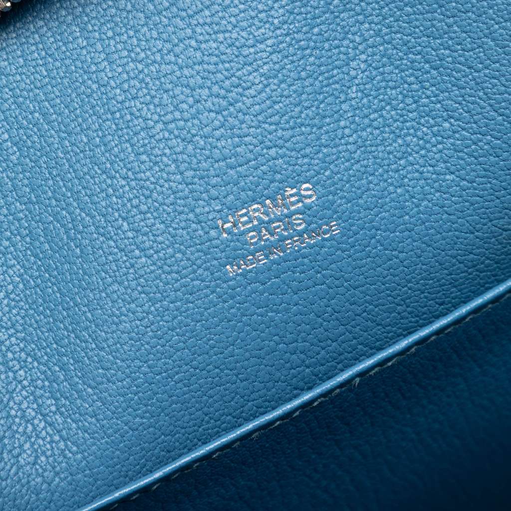 Hermès Epsom Cityhall Briefcase 38 Blue Leather Good condition - Box View