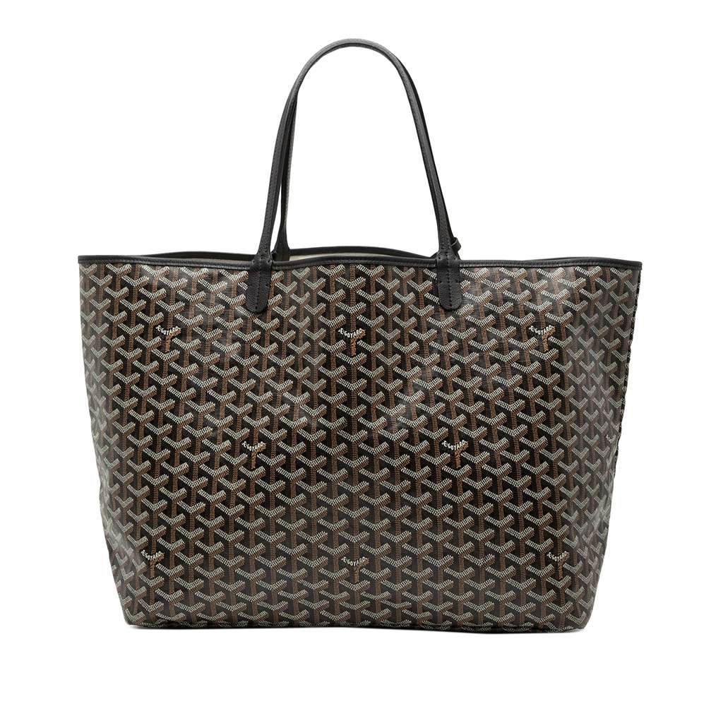 Goyard Goyardine Saint Louis GM Black Canvas Good condition - Front View