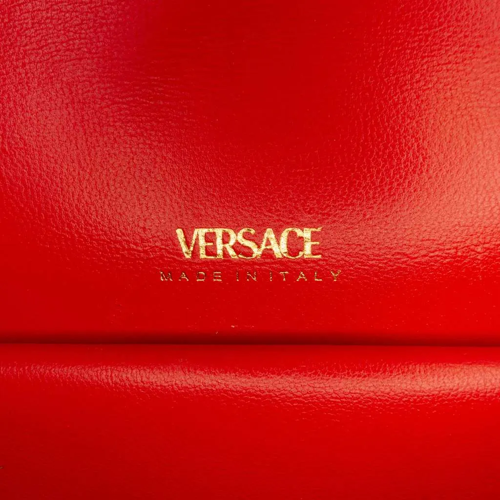 Versace La Greca Coated Canvas Virtus Satchel Brown Canvas Very good - Box View