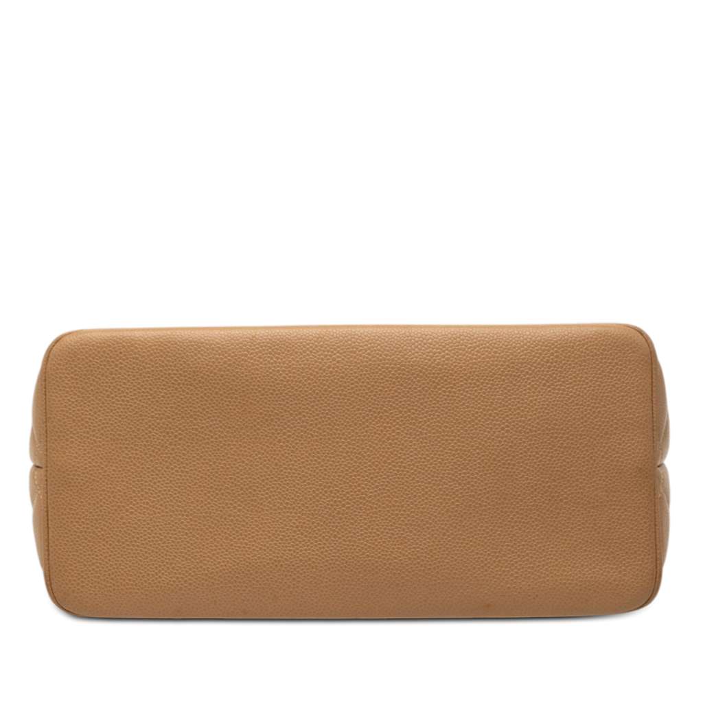 Chanel Caviar Medallion Tote Brown Leather Good condition - Inside View