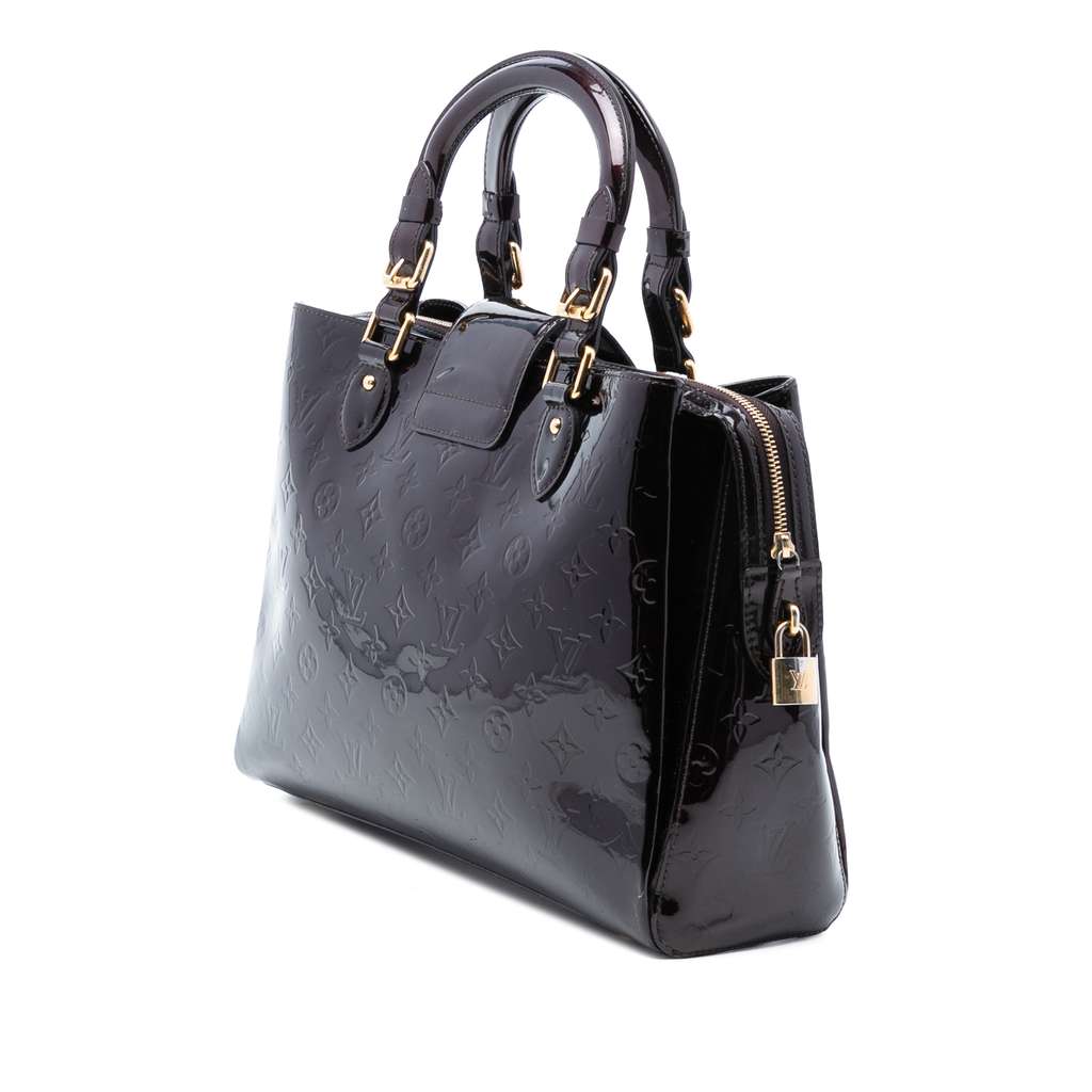 Louis Vuitton Monogram Vernis Melrose Avenue Purple Leather Good condition - Back View