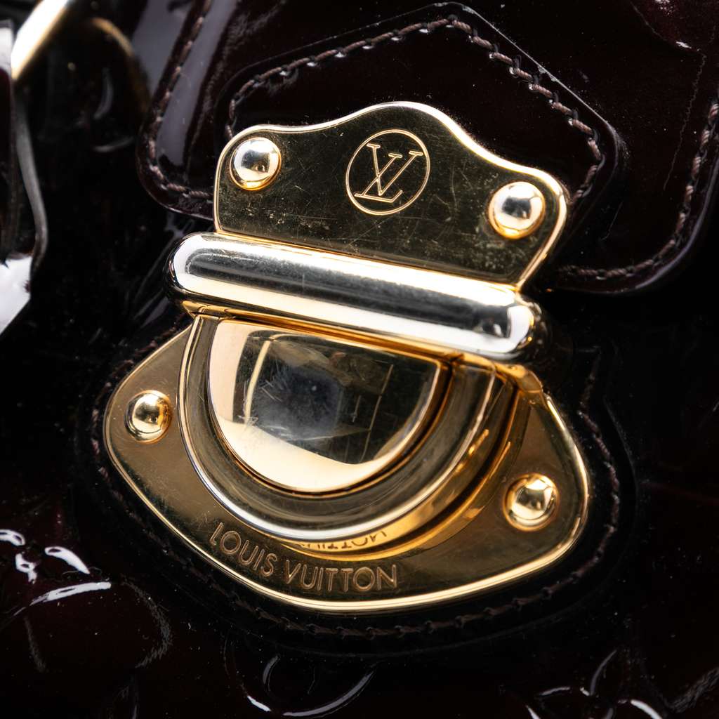 Louis Vuitton Monogram Vernis Melrose Avenue Purple Leather Good condition - Box View