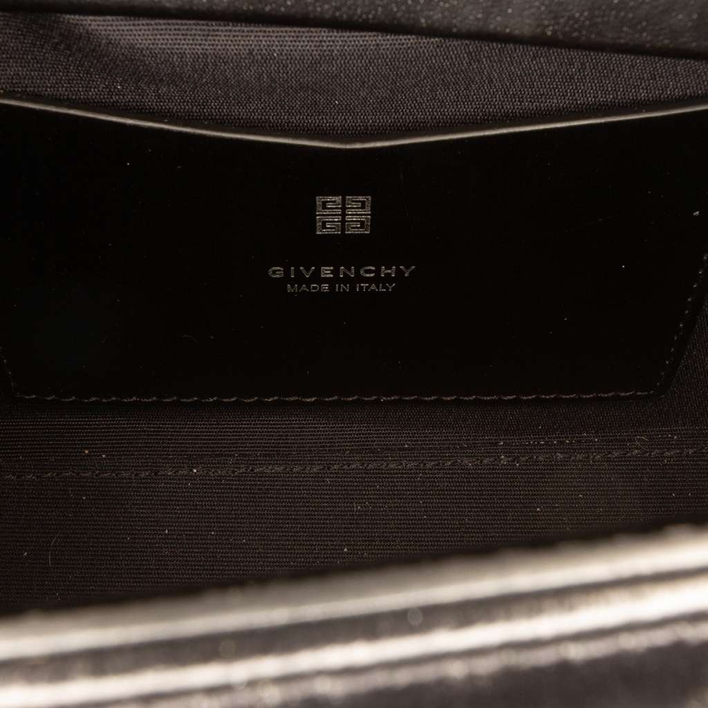 Givenchy Mini Box Calfskin Antigona Stretch Top Handle Bag Black Leather Good condition - Box View