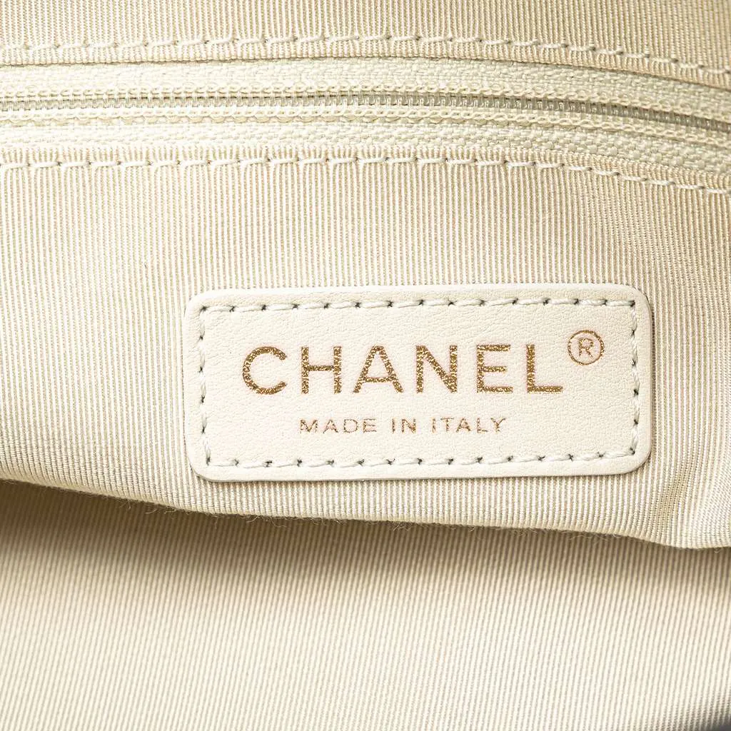 Chanel CC Quilted Lambskin Tweedy Bowler Bag Black Leather Very good - Box View