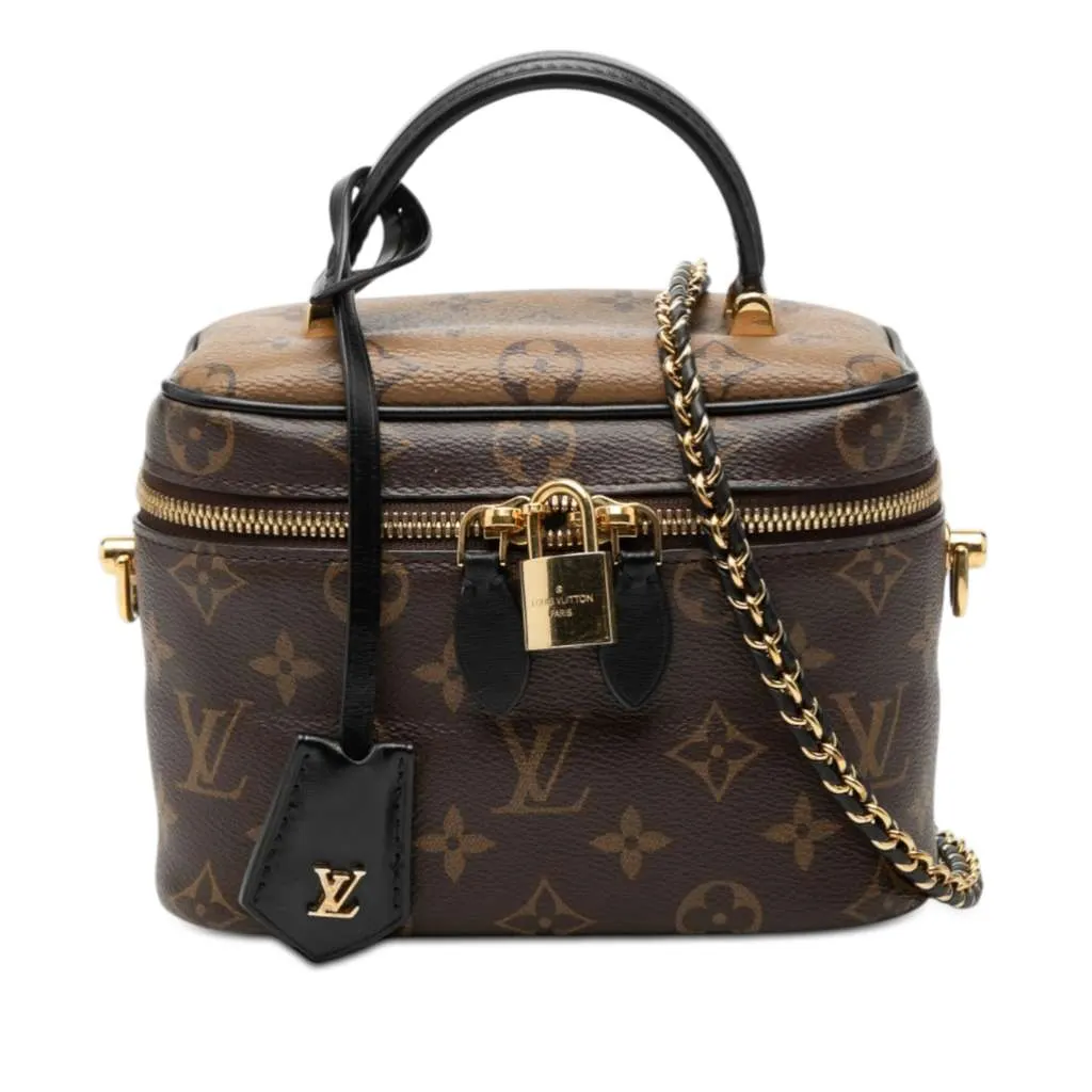 Louis Vuitton Monogram Reverse Vanity PM Brown Canvas Very good - Front View