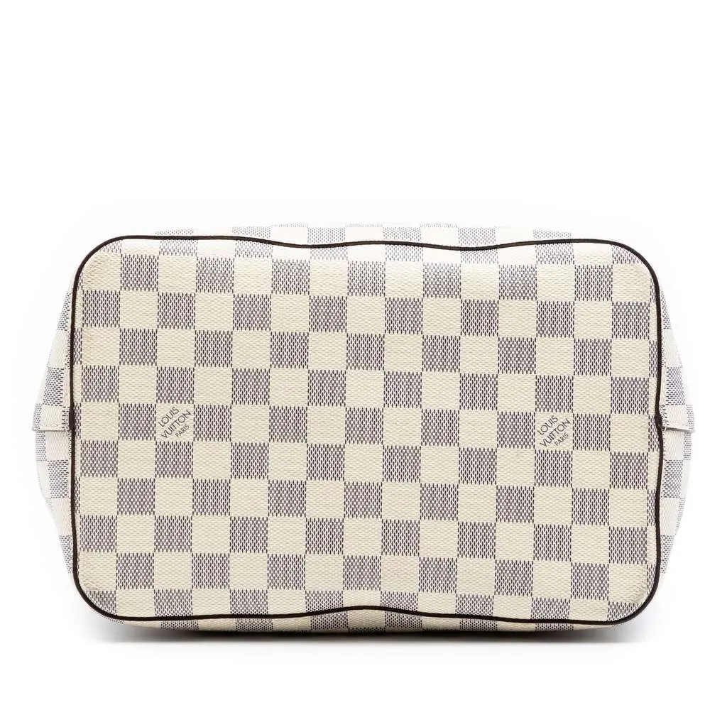 Louis Vuitton Damier Azur Neonoe MM White Canvas Good - Inside View