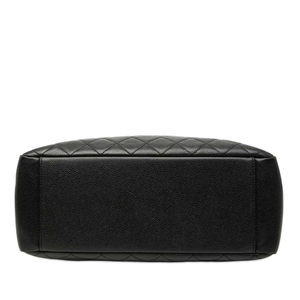 Chanel Caviar Grand Shopping Tote Black Leather Good condition - Inside View