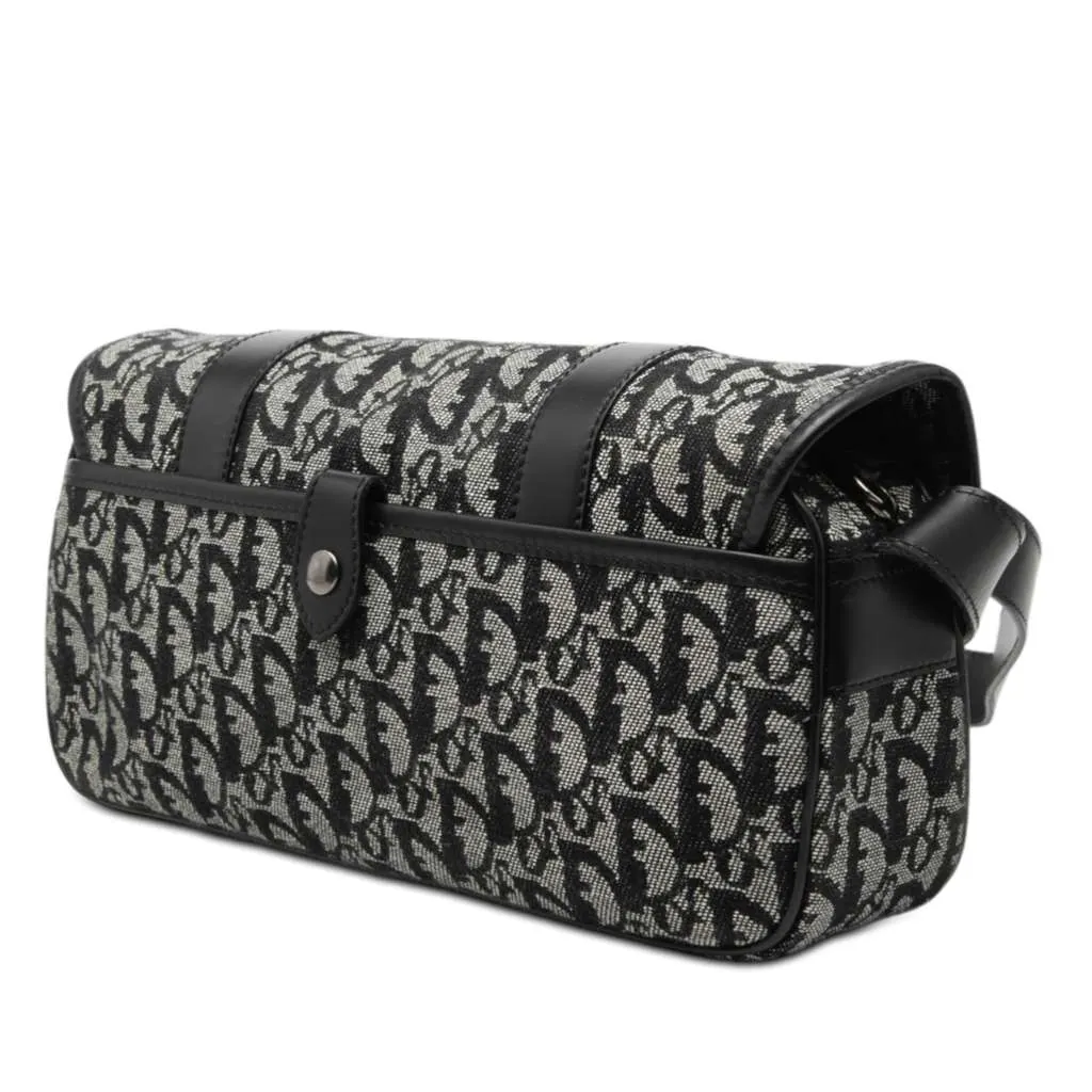 Dior Diorissimo Trotter Canvas Crossbody Black Canvas Very good - Back View