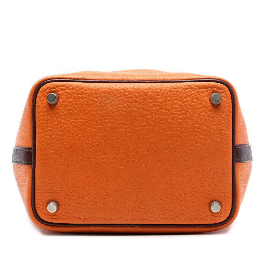 Hermès Bicolor Clemence Picotin 18 Orange Leather Very good - Inside View