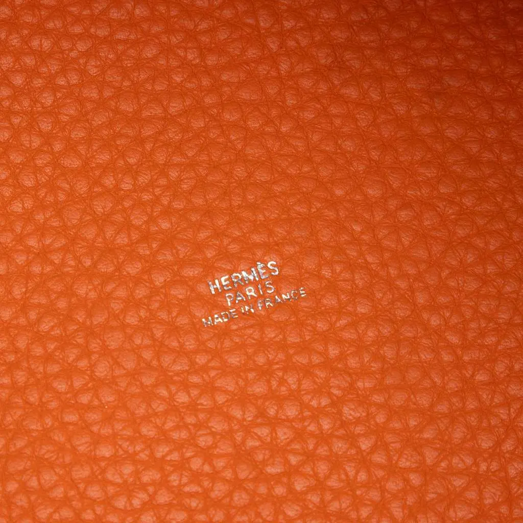 Hermès Bicolor Clemence Picotin 18 Orange Leather Very good - Box View
